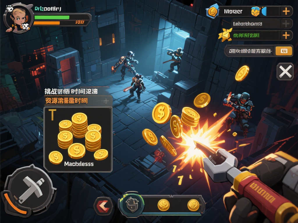 例如，挑战关卡时间紧迫、资源有限时，部分玩家可能会